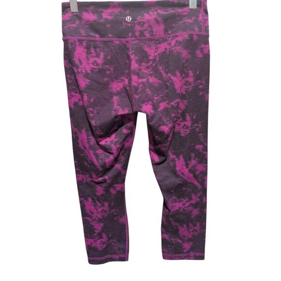 LULULEMON ATHLETICA Wunder Under Crop II 'Full-On Luon" Size 6 - Picture 4 of 4